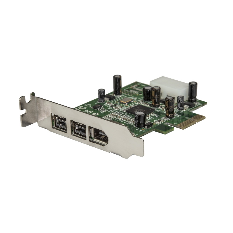Startech.com scheda adattatore pci express firewire 2b 1a 1394 a basso profilo - 3 porte