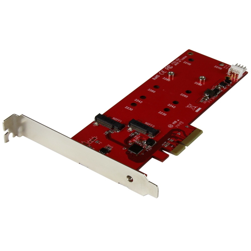 Startech.com scheda controller pci express 2x ( ssd ) m.2 - adattatore m.2 sata pcie ngff