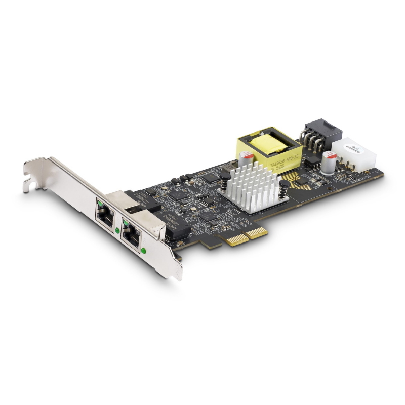 Startech.com scheda di rete poe nbase-t a 2 porte da 2,5 gb, nic multi-gigabit 802.3af/at poe+, 2x intel i225-v. interfaccia Startech.com scheda di rete poe nbase-t a 2 porte da 2,5 gb, nic multi-gigabit 802.3af/at poe+, 2x intel i225-v. interfaccia