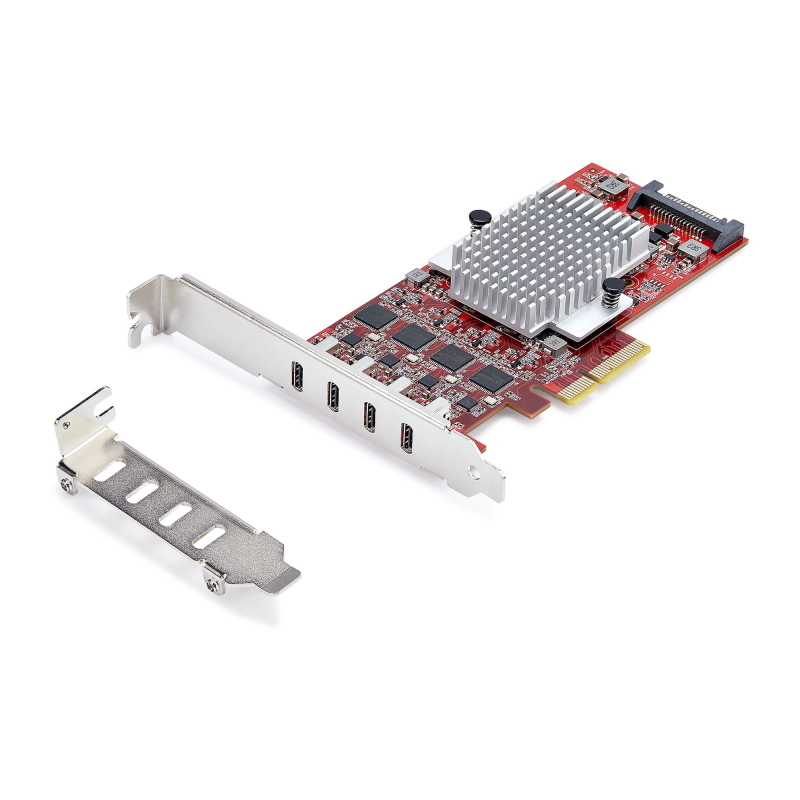 Startech.com scheda pcie usb-c a 4 porte, usb 3.2 10gbps, scheda di espansione pci express usb type-c con 4 controller usb Startech.com scheda pcie usb-c a 4 porte, usb 3.2 10gbps, scheda di espansione pci express usb type-c con 4 controller usb