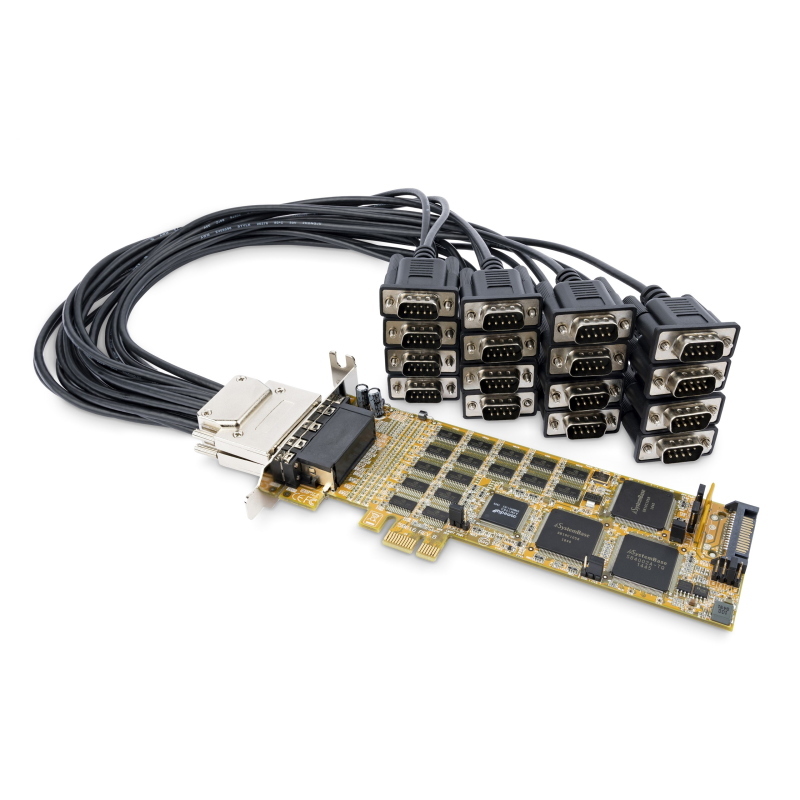 Startech.com scheda seriale pci express a16 porte db9 rs232 - staffa a profilo basso (installata) e completo - adattatore Startech.com scheda seriale pci express a16 porte db9 rs232 - staffa a profilo basso (installata) e completo - adattatore