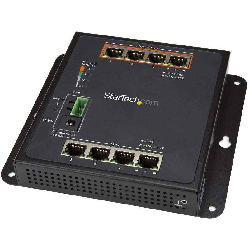 Startech.com switch industriale a 8 porte gigabit poe - 4 x poe+ 30w - power over ethernet - switch gestito gbe layer/l2 in Startech.com switch industriale a 8 porte gigabit poe - 4 x poe+ 30w - power over ethernet - switch gestito gbe layer/l2 in