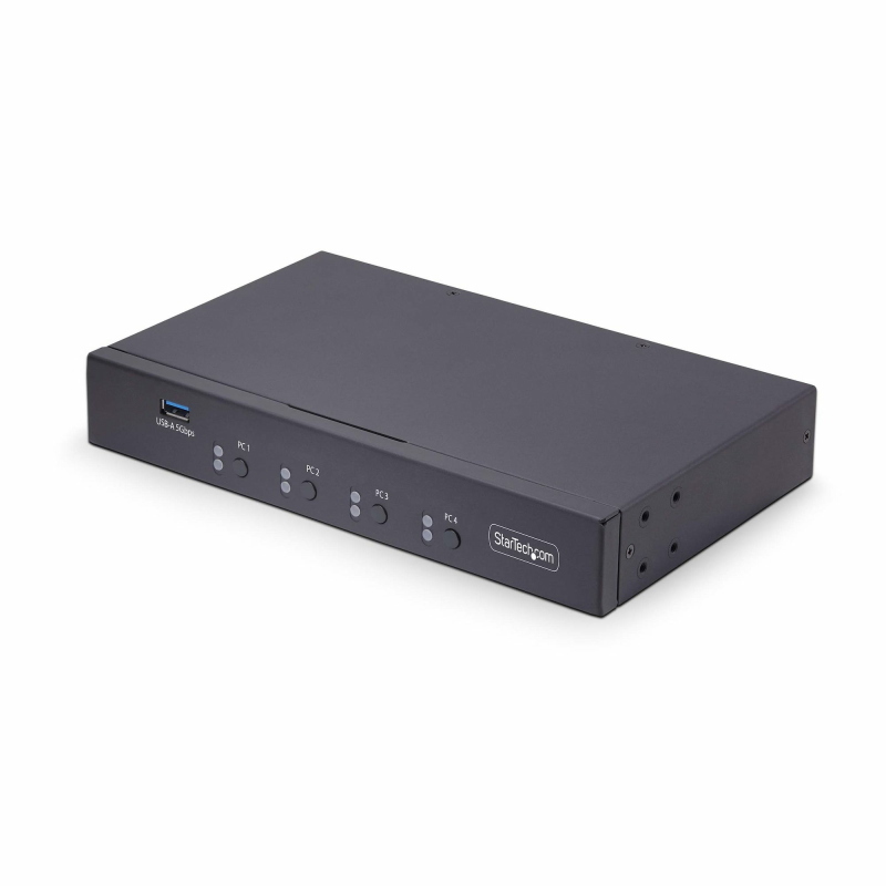 Startech.com switch km a 4 porte con commutazione del mouse, switcher usb per tastiera/mouse, audio 3,5 mm/usb, condivisione Startech.com switch km a 4 porte con commutazione del mouse, switcher usb per tastiera/mouse, audio 3,5 mm/usb, condivisione