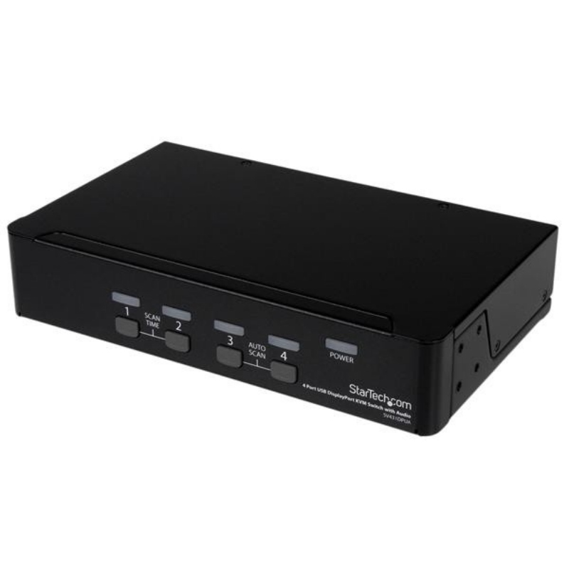 Startech.com switch kvm displayport usb a 4 porte con audio