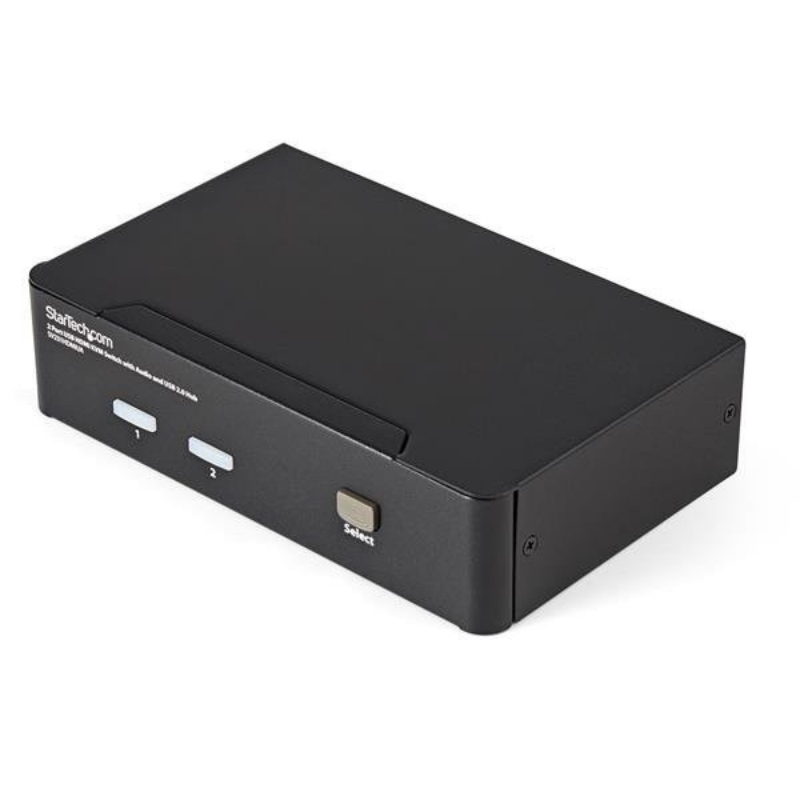 Startech.com switch kvm hdmi usb 2 porte, con audio e hub usb 2.0