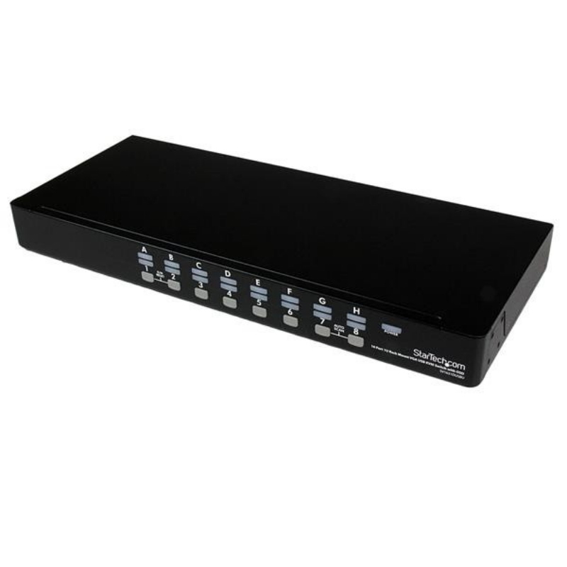 Startech.com switch kvm usb 16 porte, montabile a rack 1u, con osd