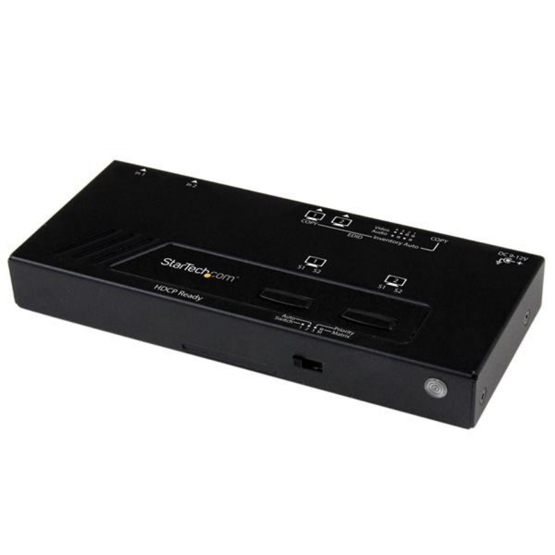 Startech.com switch matrice hdmi 2x2 con commutazione automatica e prioritaria - 1080p Startech.com switch matrice hdmi 2x2 con commutazione automatica e prioritaria - 1080p