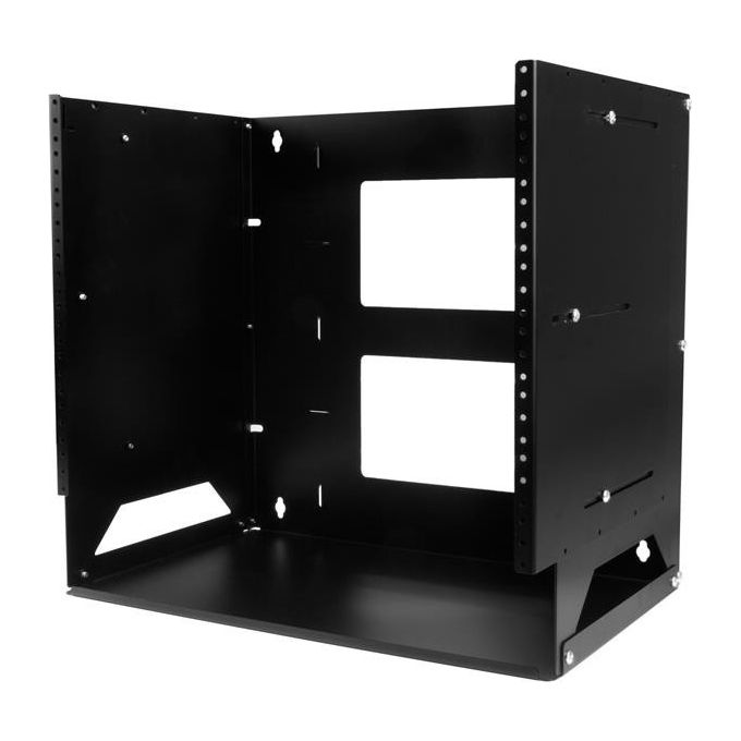 StarTech.com WALLSHELF8U Armadio Rack da Muro 8U con Mensola Acciaio Nero