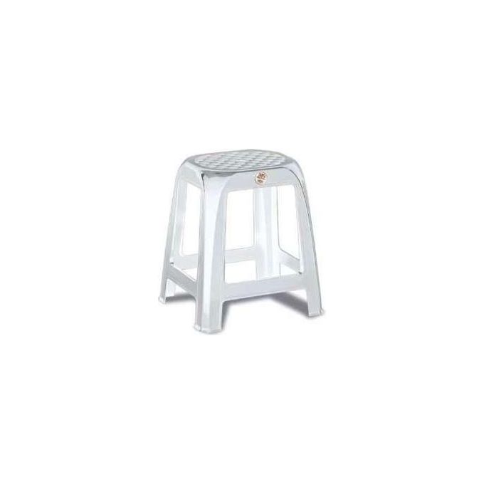 Stefanplast 22300 Elfo Sgabello in Polipropilene Impilabile Antiscivolo 100 Kg colore Bianco
