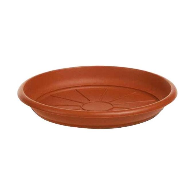 Stefanplast 83880 Mediterraneo Sottovaso Tondo in PVC 88 cm colore Terracotta
