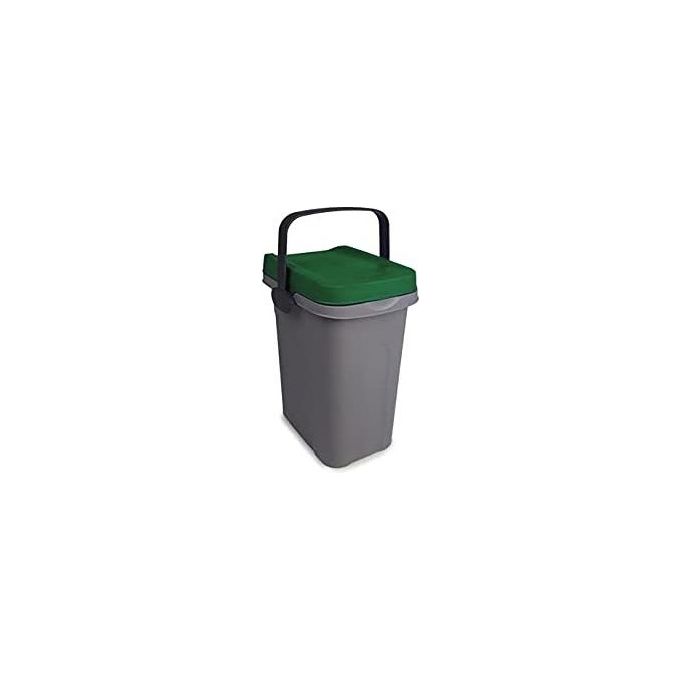 Stefanplast Pattumiera Eco System 7 Litri Grigio-Verde