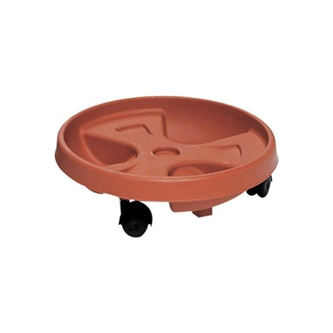 Stefanplast Sottovaso in Plastica medio Roll Ruote Coccio 35