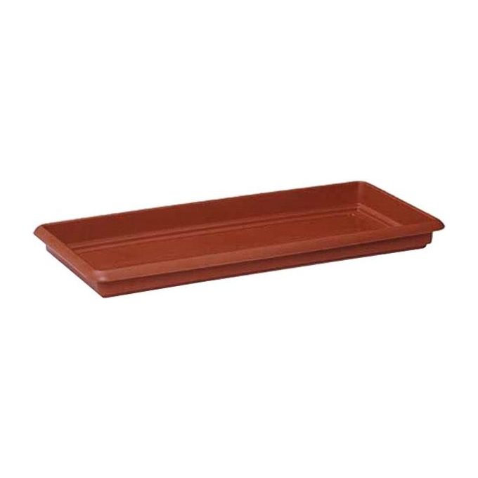 Stefanplast Sottovaso Maxi Rettangolare Linea Mediterraneo in Plastica 100x38 cm colore Terracotta
