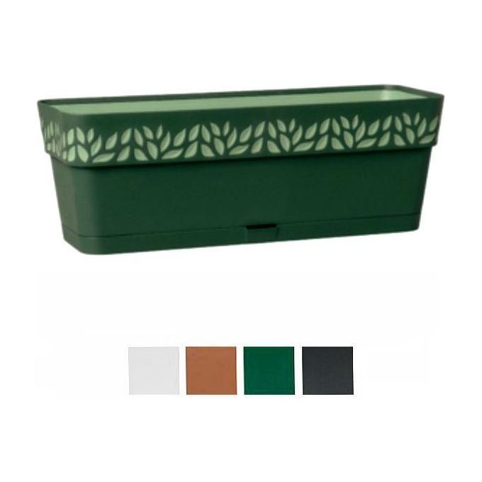 Stefanplast STF827 Opera Balconetta Cloe Rettangolare con Riserva Acqua 9,5 lt 50cm colore Grafite