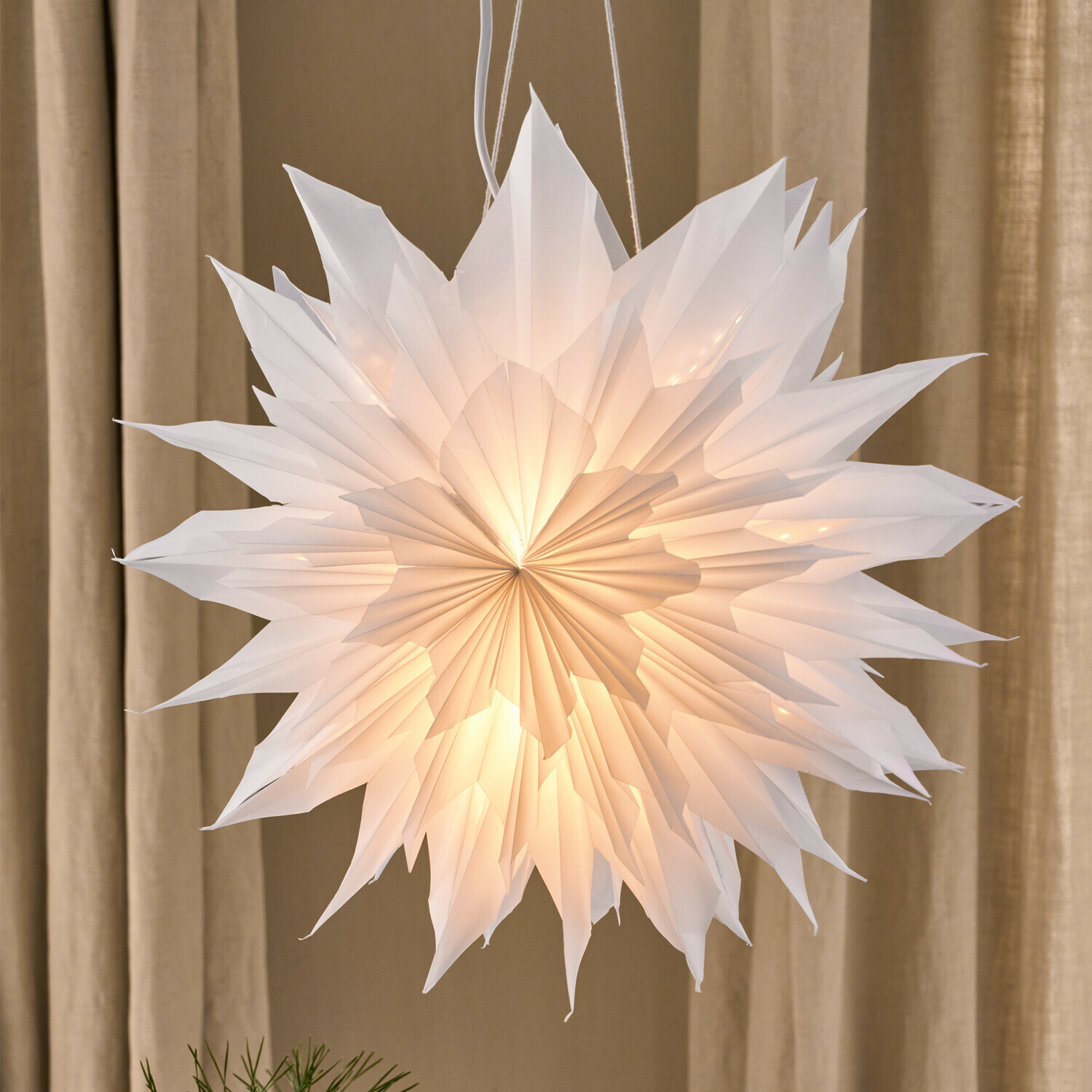 Stella luminosa in carta Ylmera