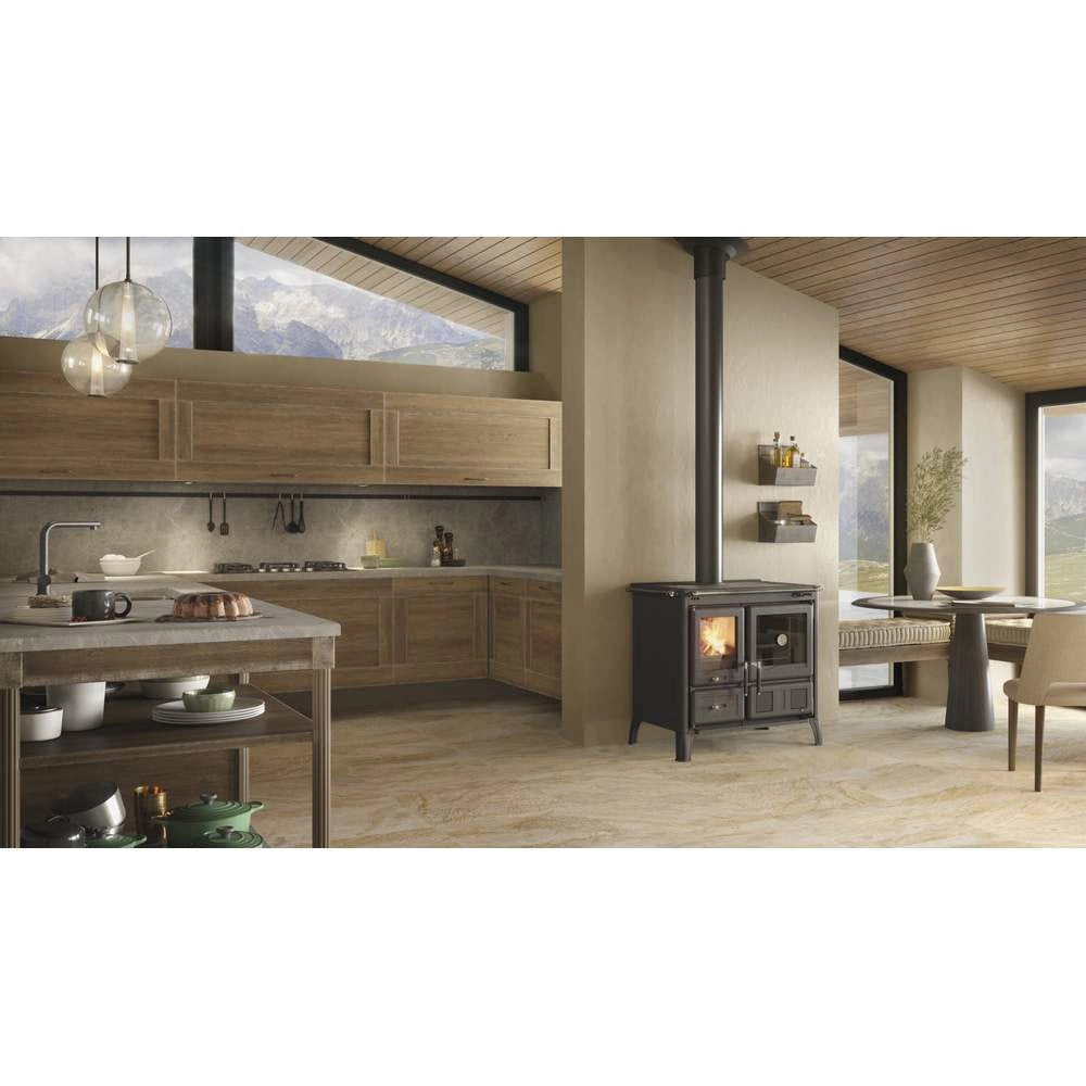 Stufa a Legna Gardenia 5,0 VST Nero Antracite Nordica 9.5 kW