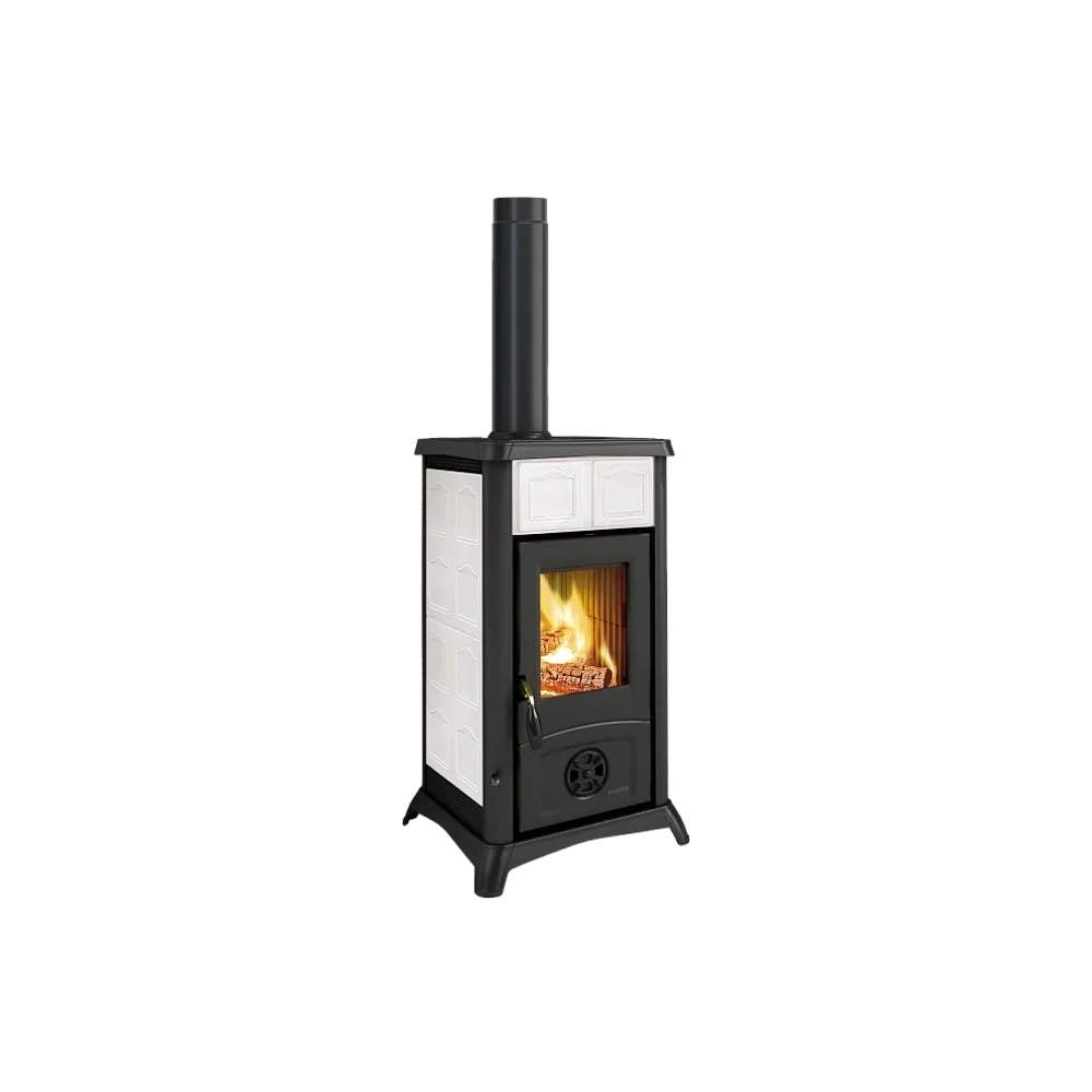Stufa a Legna Gemma 5.0 Maiolica Nordica Colore: Bianco