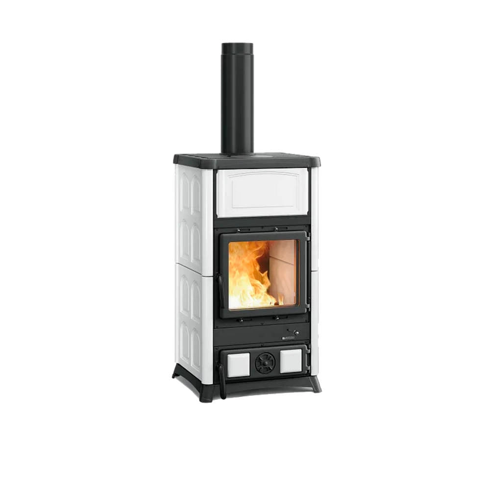 Stufa a Legna Nordica Concita 2.0 Maiolica Bianca 11.8 Kw