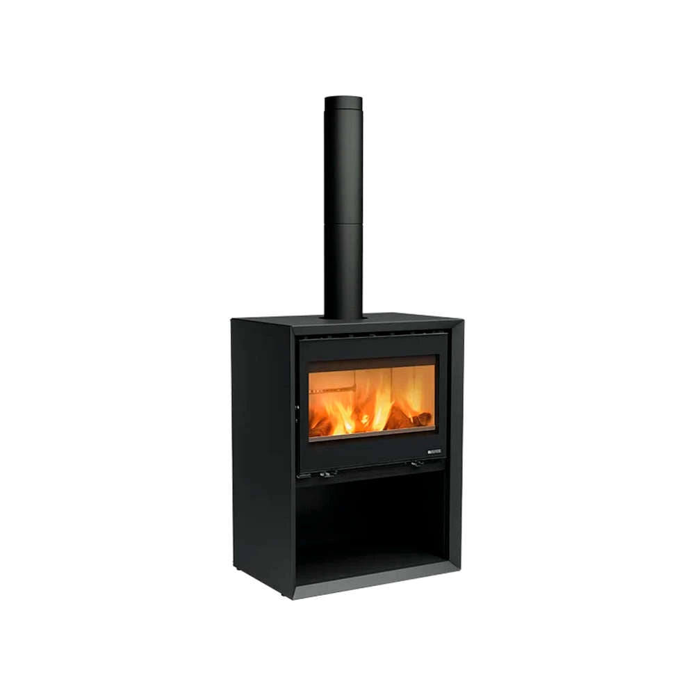 Stufa a Legna Nordica Dante 5.0 con Vano Porta Legna