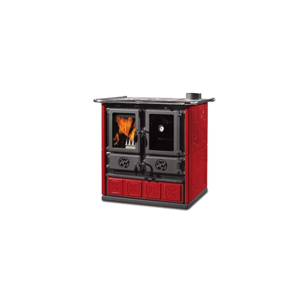 Stufa a Legna Rosetta 5.0 VST Maiolica Nordica Colore: Bordeaux