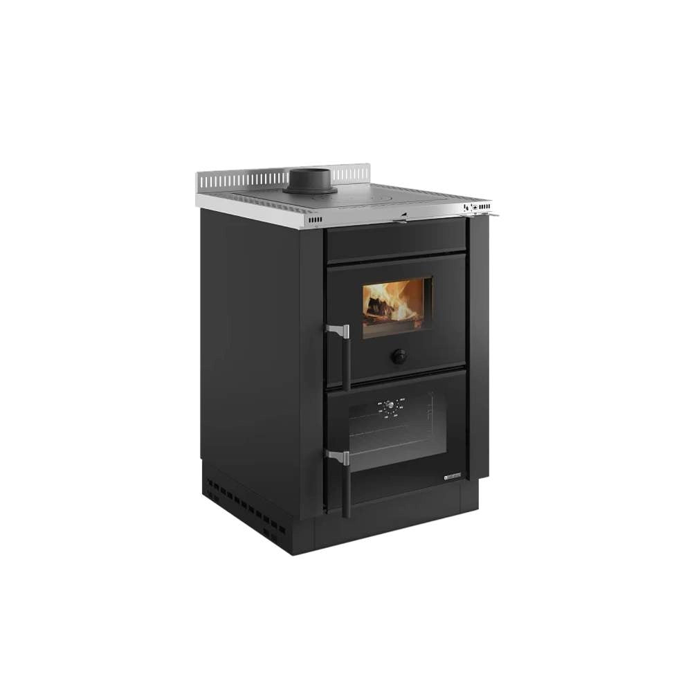 Stufa a Legna Vicenza Evo VST in Acciaio Nordica Colore: Nero