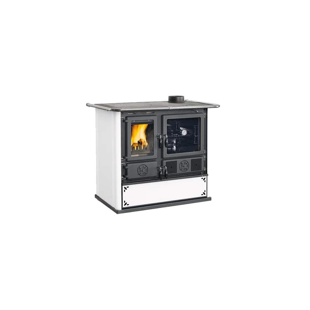 Stufa a Legna VST Rosa 5.0 Steel Acciaio Nordica Colore: Bianco