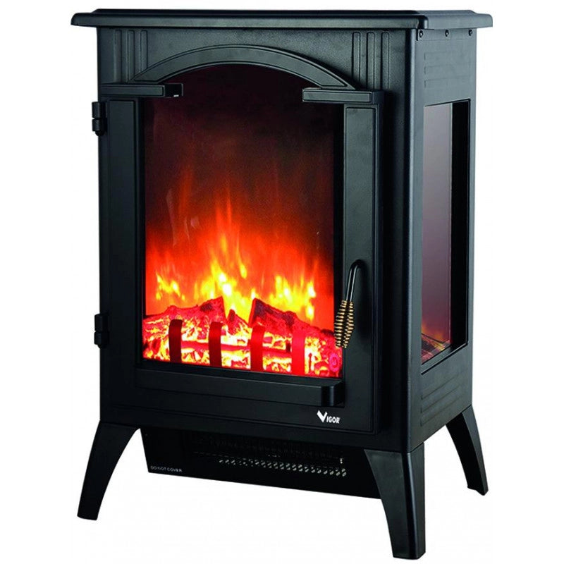 Stufa elettriche Vigor, vatra caminetto, 2000 watt Stufa elettriche Vigor, vatra caminetto, 2000 watt