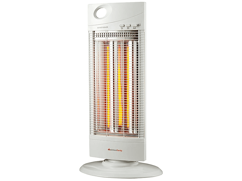 Stufa MELCHIONI FAMILY GOBI, Potenza 1000 W, 2 livelli di calore, BIANCO