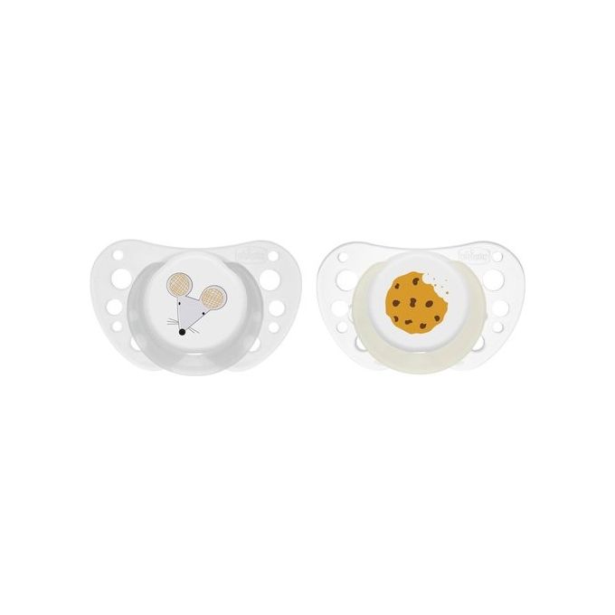 Succhietto (16-36m) silicone 2 pz PHYSIOFORMA AIR Bianco e Grigio 00075035440000