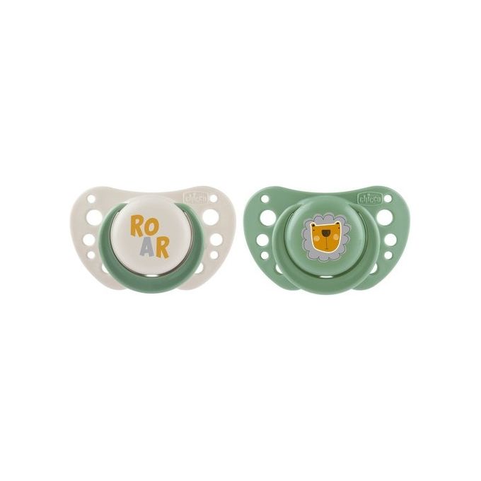 Succhietto (2-6m) silicone 2 pz PHYSIOFORMA AIR Bianco e Verde 00075031310000