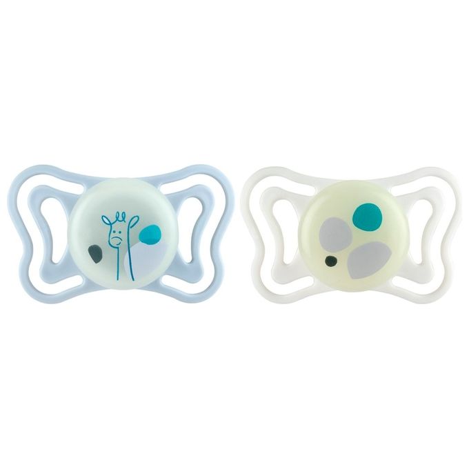 Succhietto bimba (2-6m) silicone 2 pz PHYSIOFORMA LIGHT Rosa e Bianco 00071088110000