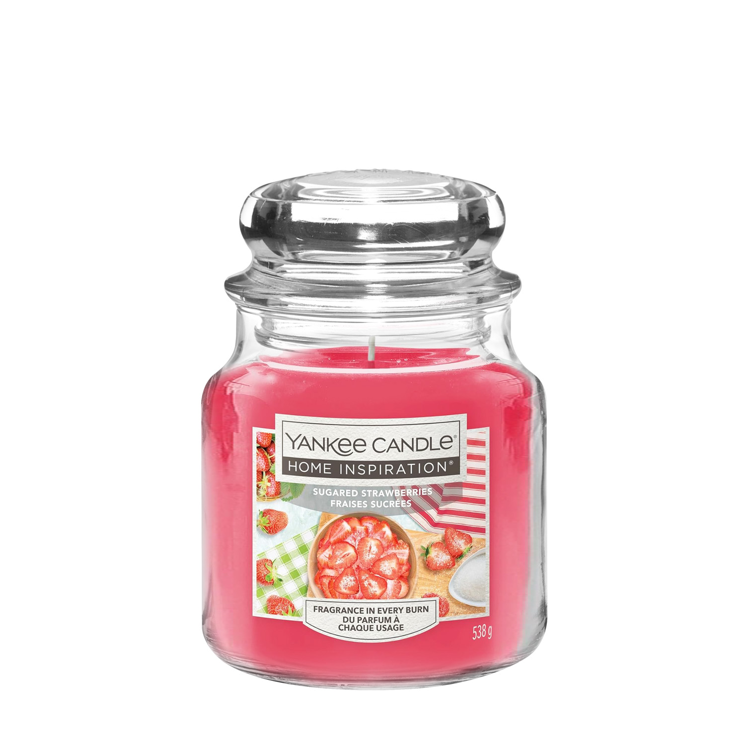 Sugared Strowberries, candela in giara piccola Yankee Candle Sugared Strowberries, candela in giara piccola Yankee Candle