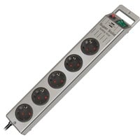 Super-Solid Line Argento 5 presa(e) AC 2,5 m, Ciabatta