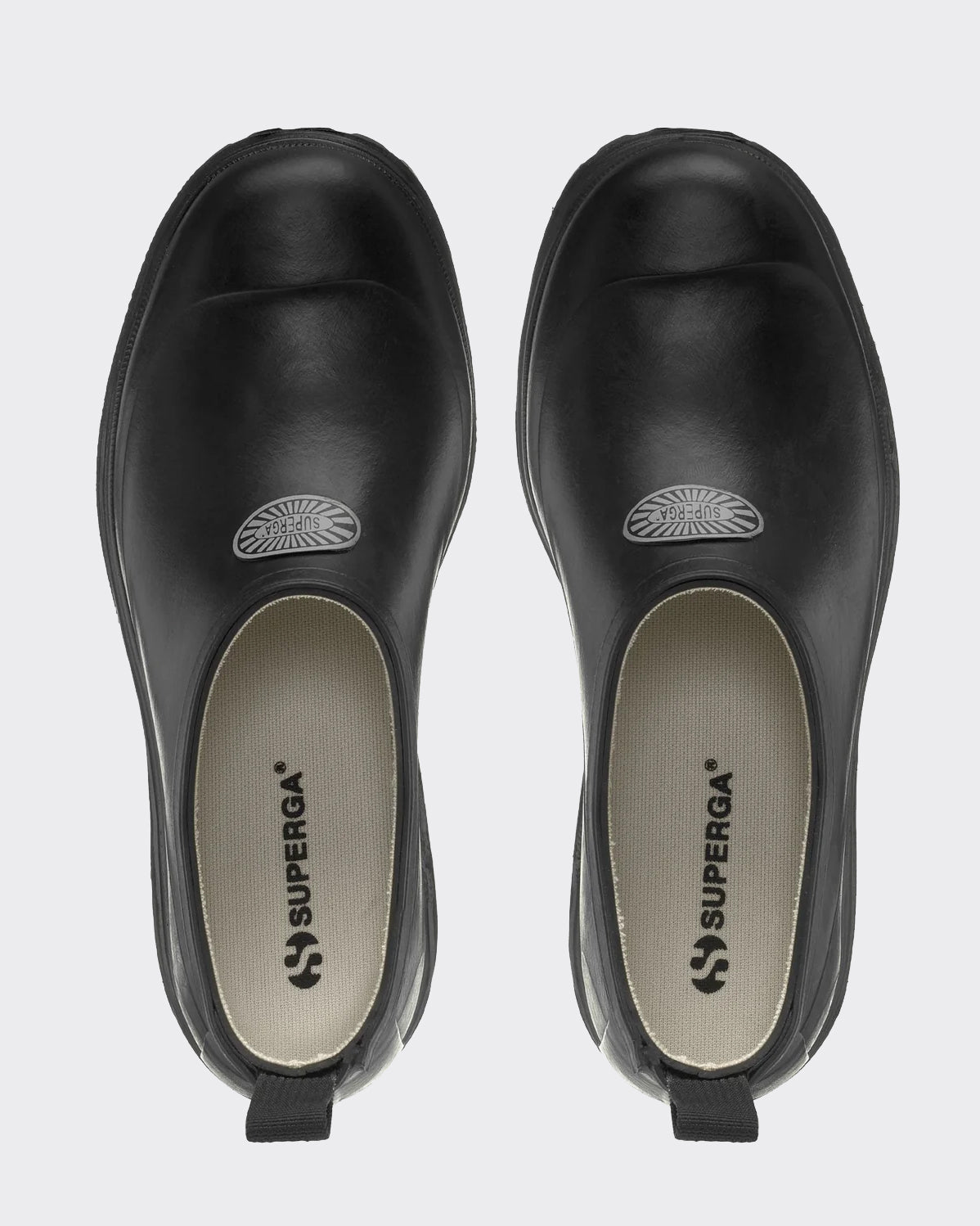 Superga Scarpa Mule Rubber Nera