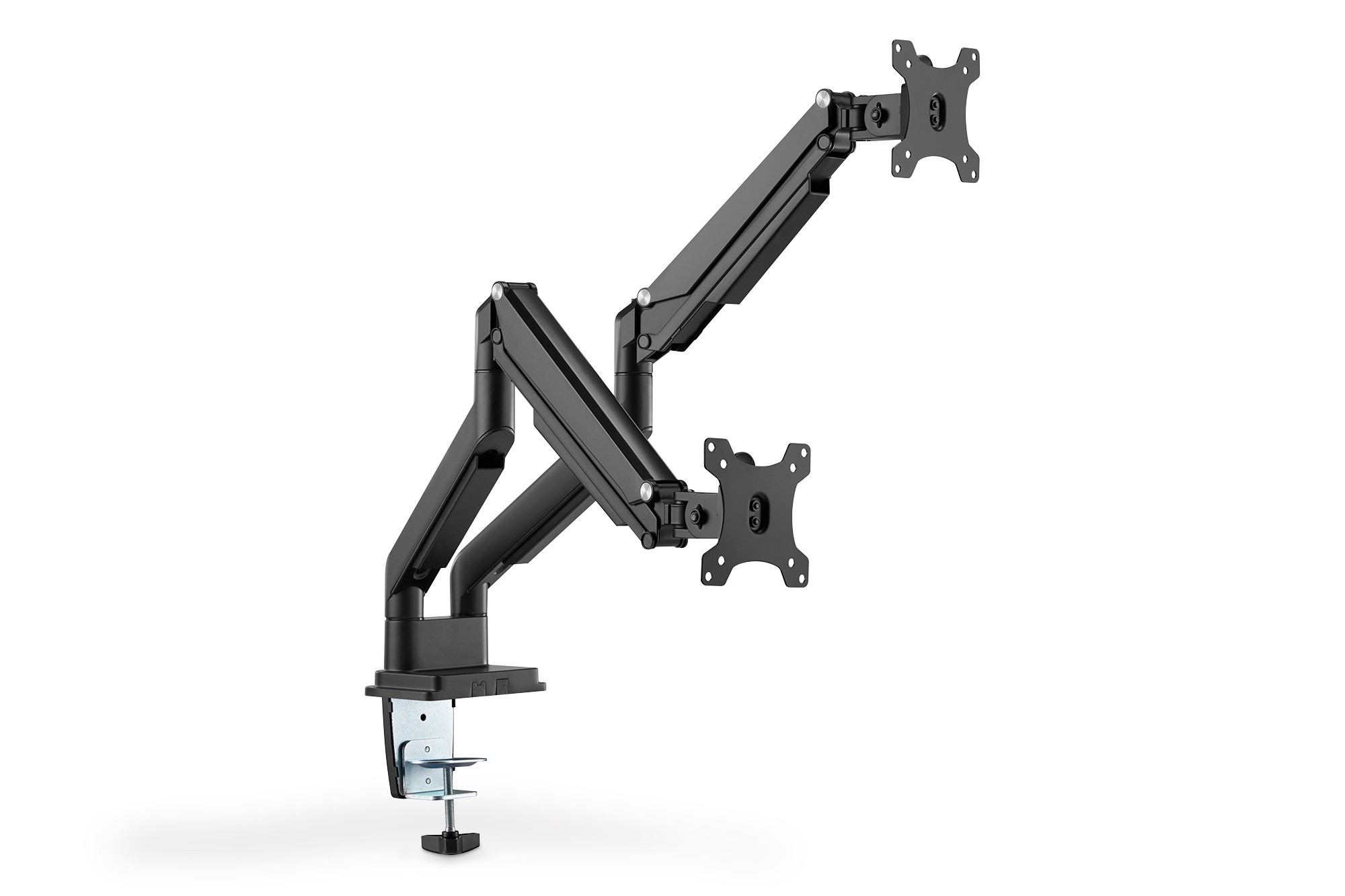 Supporto A Incastro Doppio Con Pressione A Gas Per Monitor 17-32 2X 9 Kg (Max) Nero Supporto A Incastro Doppio Con Pressione A Gas Per Monitor 17-32 2X 9 Kg (Max) Nero