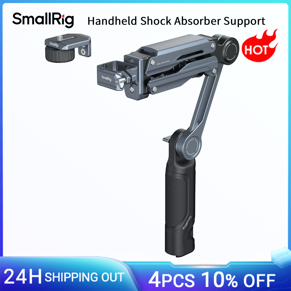 Supporto Antivibrazioni Portatile SmallRig per DJI Osmo Pocket 3/4, per GoPro HERO13, per Insta360 X5/4/3 con Sistema di Smorzamento Idraulico