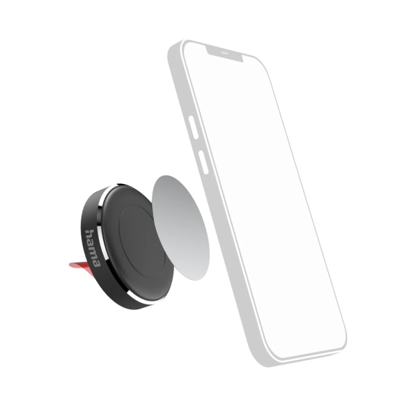 Supporto magnetico per auto Hama per smartphone - Magnetico - Clip per bocchetta di ventilazione - Nero