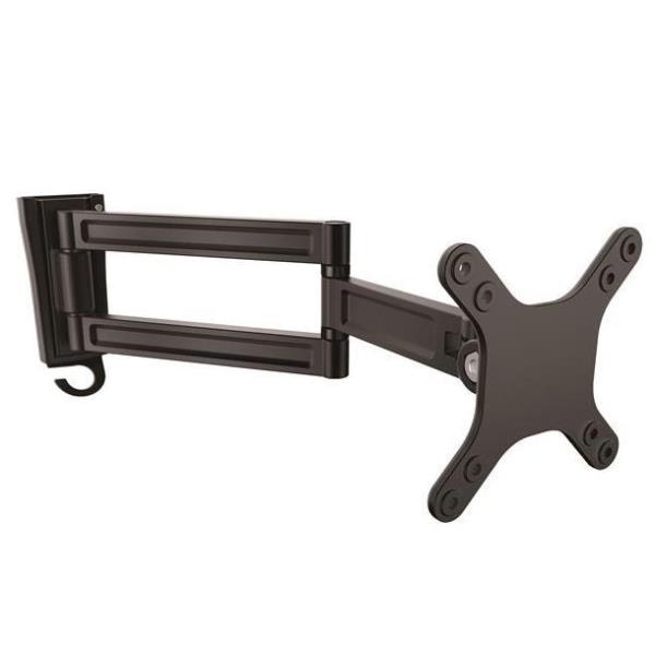 Supporto monitor TV parete ( 15 Kg ) VESA 100 x 100 A 2 Snodi Black ARMWALLDS