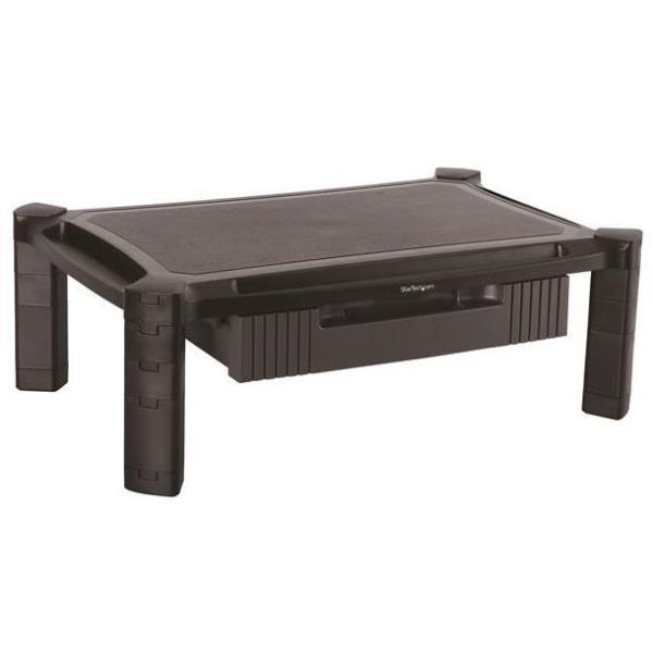 Supporto monitor TV scrivania ( 10 Kg ) Con Cassetto Altezza Regolabile Black MONSTADJDL