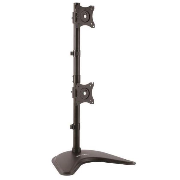 Supporto monitor TV scrivania ( 10 Kg ) VESA 100 x 100 Due Monitor Impilati Black ARMBARDUOV