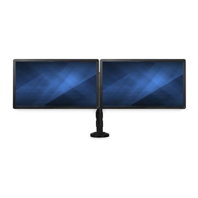 Supporto monitor TV scrivania ( 16 Kg ) VESA 100 x 100 Doppio Monitor Black ARMBARDUOG
