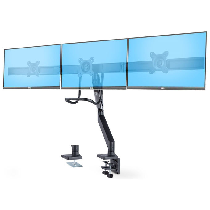 Supporto monitor TV scrivania ( 18 Kg ) VESA 100 x 100 Triplo Black 3M1A3SG MONITOR ARM
