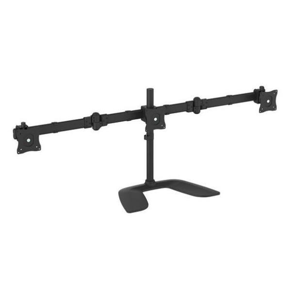 Supporto monitor TV scrivania ( 24 Kg ) VESA 100 x 100 Articolabile per triplo Monitor Black ARMBARTRIO2