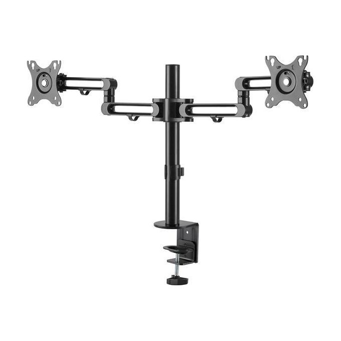 Supporto monitor TV scrivania ( 8 Kg ) VESA 100 x 100 Articolabile per due display Black ARMDUAL3