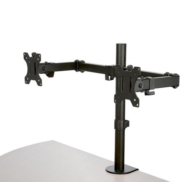 Supporto monitor TV scrivania ( 8 Kg ) VESA 100 x 100 Doppio Black ARMDUAL2