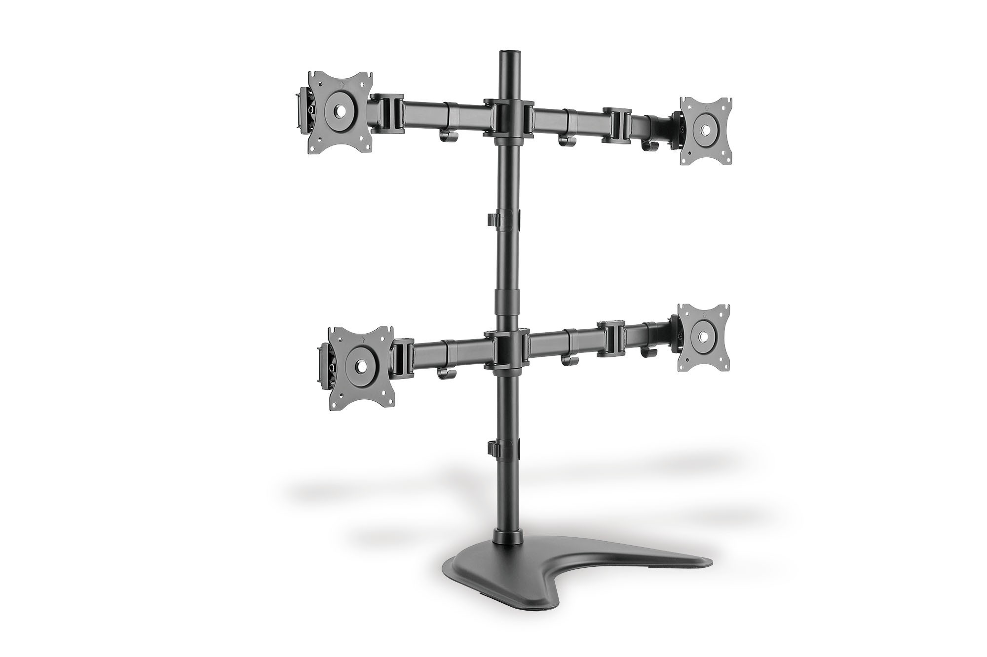 SUPPORTO UNIVERSALE PER 4 MONITOR CON INSTALLAZIONE TRAMITE SUPPORTO/MORSETTO SUPPORTO UNIVERSALE PER 4 MONITOR CON INSTALLAZIONE TRAMITE SUPPORTO/MORSETTO