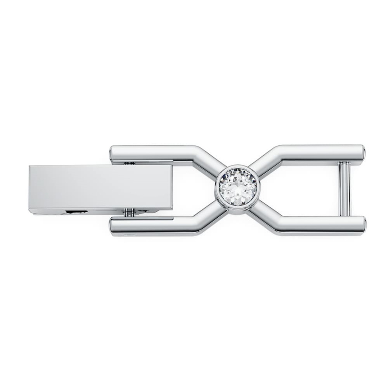 Swarovski 1107200 extender tennis imber emily, taglio round, placcato rodio di swarovski originale