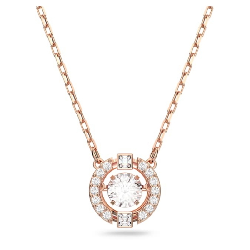 Swarovski 5272364 collana / set swarovski - collana czwh/cry/ros nuovo in scatola originale