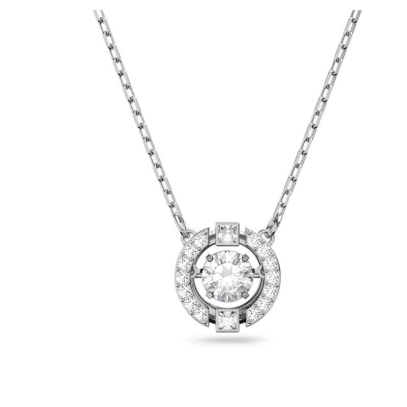 Swarovski 5286137 collana / set swarovski - collana czwh/cry/rhs nuovo in scatola originale