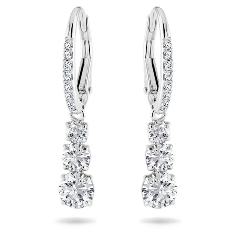 Swarovski 5416155 swarovski fashion piece - stilla orecchino a buco drop cz nuovo in scatola originale